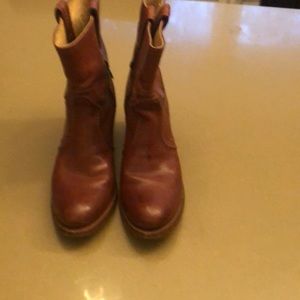 Frye cowboy booties size 9